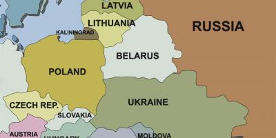 地图上的地图爱沙尼亚周边国家