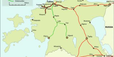 地图爱沙尼亚铁路公司